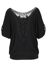 Load image into Gallery viewer, Wide throat Lace T-shirt