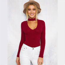 Load image into Gallery viewer, Slim Sexy V-Neck Pullover