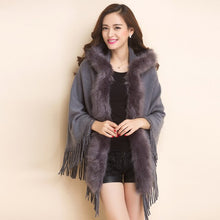 Load image into Gallery viewer, Poncho sweater cardigan