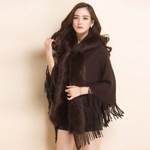 Load image into Gallery viewer, Poncho sweater cardigan