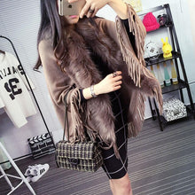 Load image into Gallery viewer, Poncho sweater cardigan