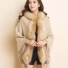 Load image into Gallery viewer, Poncho sweater cardigan