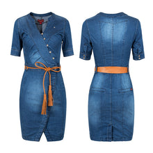 Load image into Gallery viewer, Denim Jeans Dress