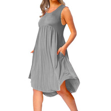 Load image into Gallery viewer, o-neck beach dress