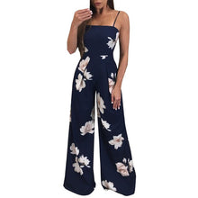 Load image into Gallery viewer, Floral Printed Backless Jumpsuit